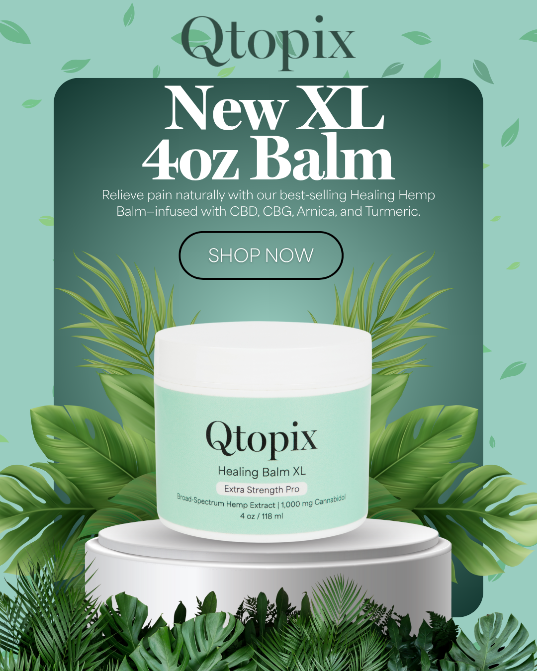 Qtopix Healing Balm XL – 4oz